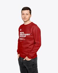 Download Man In A Sweatshirt Mockup In Apparel Mockups On Yellow Images Object Mockups