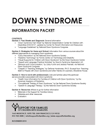 To avoid compatibility issues, however, many if not most printers ask that design. Down Syndrome Info Packet Support For Families Of Children With Disabilities