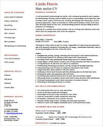 Free 7 Sample Hair Stylist Resume Templates In Ms Word Pdf