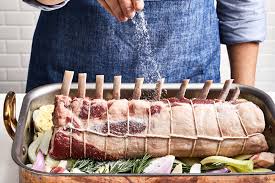 Slow roast the pork in the preheated oven until the pork is no longer pink near the bone, about 5 hours. How To Butcher And Roast A Bone In Pork Loin Step By Step Food Wine
