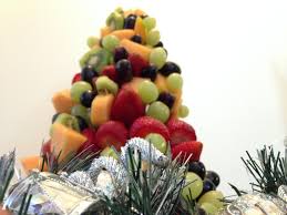 Stick the prepared fruit onto the toothpicks all over the tree. Fruit Christmas Tree Fruit Salad Fruit Tree Fruit Christmas Tree Image 7