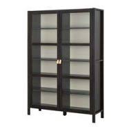 Shop for glass door wall cabinet online at target. Bjorksnas Glass Door Cabinet With 2 Doors Black Ikeapedia
