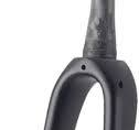 Forcella per Bici da Strada Forcelle Rigide in Fibra di Carbonio Intero 1-1/8'' Forcella Anteriore per Bicicletta Conica 700c Perno Passante 12x100mm ...