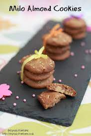 Milo Almond Cookies Et Speaks From Home Almond Cookies Almond Meal Cookies Cookie Recipes