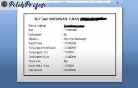 Deni setiawan, s.kom jabatan : 20 Contoh Slip Gaji Excel Dan Word Untuk Karyawan 2021 Pilihprofesi