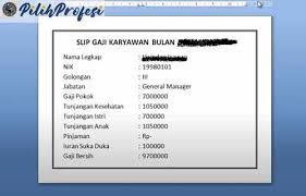 Contoh slip gaji karyawan swasta yang baik dan benar. 20 Contoh Slip Gaji Excel Dan Word Untuk Karyawan 2021 Pilihprofesi