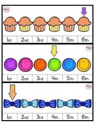 Ordinal Number Clip Cards Clip Cards Ordinal Numbers Math Centers