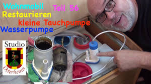 Dennoch gibt es situationen, in denen es ratsam ist, das anschliessen einem profi zu überlassen. Wohnmobil 056 Aufbau Der Tauchpumpe Wasserpumpe Im Wassertank Unglaublicher Einblick Wie Geht Das Youtube