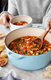 Vegetable soup can be homemade, with fresh, frozen, or canned vegetables. Many Veggie Vegetable Soup Recipe Love And Lemons