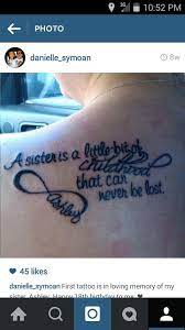 In Loving Memory Tattoo Of My Big Sister Ashley Words Can T Even Explain How Much This Means T In Loving Memory Tattoos Memory Tattoo In Loving Memory Tattoo