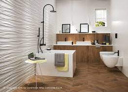 3d Wall Design By Atlas Concorde Three Dimensional Ceramic Surfaces Design Da Parete Piastrelle Bagno Interno