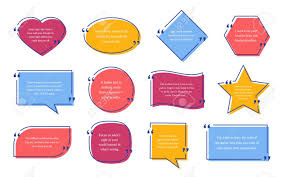 How to add an interactive component to a template. Quote Text Box Vector Quotations Frame Template Speech Bubbles Set Of Info Comments And Messages In Textboxes On White Background Colorful Illustration In Line Style Royalty Free Cliparts Vectors And Stock Illustration