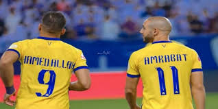 À noter que les marocains abldelali m'hamdi et amine atouchi étaient titulaires aves al abha sur cette rencontre. Ø­Ù…Ø¯ Ø§Ù„Ù„Ù‡ ÙˆØ£Ù…Ø±Ø§Ø¨Ø· ÙŠØºØ§Ø¯Ø±Ø§Ù† Ø§Ù„Ù†ØµØ±
