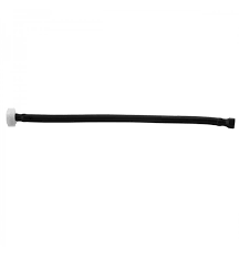 The supply line in a toilet system is a flexible line that supplies the water to the toilet. Jaclo 159 Ss Blak 9 20 Flex Black Decorative Cover Flexible Braided 3 8 O D X 7 8 I D Toilet Supply Line With Plastic Nut With Dimensions 9