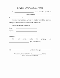 Landlord Verification Form Template Lovely 29 Rental Verification Forms For Landlord Or Tenant Being A Landlord Lettering Word Template