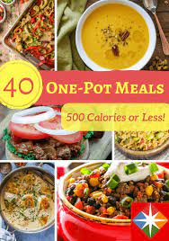 40 One Pot Dishes With Less Than 500 Calories Meals Under 500 Calories 500 Calorie Meals 600 Calorie Meals