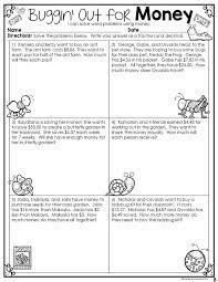 This is the currently selected item. Fractions Decimals And Money Word Problem Worksheets Money Math Decimal Word Problems