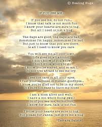 This Is The Poem I Wrote Shortly After My Daughter Died That Inspired Me To Create Healing Hugs Back In August 1997 You Poem Healing Hugs Losing A Loved One