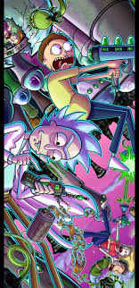 Psychedelic Rick And Morty Hd Phone Wallpaper