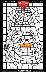 California gold rush coloring pages free. Disney Cars Mosaic Coloring Page Crayola Com