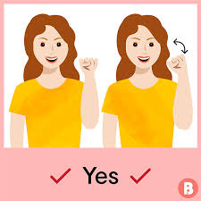 The yes sign looks a head nodding yes. How To Teach Baby Sign Language 25 Baby Signs To Know