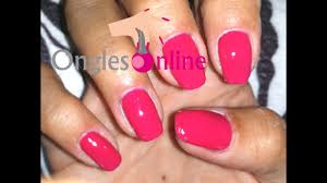Vos ongles fragiles devraient apprécier l'opération. Pose De Vernis Permanent Vernis Uv Avec Top Coat Faux Ongles French Manucure Youtube