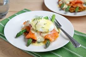 Smoked Salmon Asparagus Quinoa Cake Eggs Benedict Recipe Quinoa Cake Salmon And Asparagus Eggs Benedict