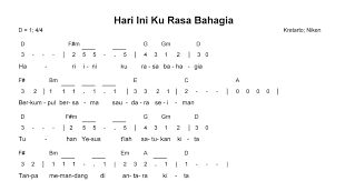 Not Pianika Hari Ini Kurasa Bahagia