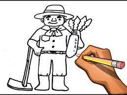 Ilustración de silueta de campesino, silueta de campesino pintada a mano, pintura de acuarela, sombrero, animales png. Dibujo Facil De Agricultor Campesino Drawing Country Peasant Youtube
