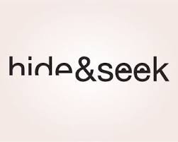 The Word Hide Is Split In Two Hiding The Bottom Half Of The Word Showing Its Meaning And The Word Seek Has Typographic Logo Logo Design Creative Typography