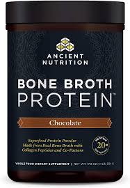 Amazon Com Bone Broth Protein Powder Chocolate Food Sourced Hydrolyzed Collagen Supplement Formulated By Dr Josh Axe Gluten Free Made Without Dairy Paleo Friendly Supports Joints Skin Gut 20 Servings Health Personal