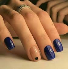 So better check out the navy blue nail art samples offered to you guys here. 30 Ideas For Nails Gel Short Navy Trendy Nails Blue Nail Designs Blue Gel Nails
