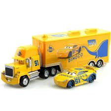 In early 2018, mattel released cruz ramirez's hauler as a transforming playset. Disney Pixar Cars 3 Lightning Mcqueen No 51 Dinoco Cruz Ramirez Mack Turck Racer Metal Alloy And Plastic Model Toy Car For Kid Diecasts Toy Vehicles Aliexpress