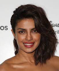 Priyanka Chopra Wedding Hairstyle Medium Wavy Formal Dark Brunette Half Up Hair Up Hairstyles Medium Hair Styles