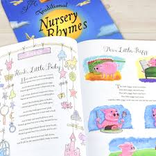 Interactive sound book for children. Personalised Traditional Nursery Rhymes Book Signature Gifts