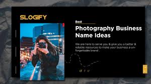 A prominent factor to be considered here is the name of your business, for a creative name is what will. Photography Business Archives Slogify