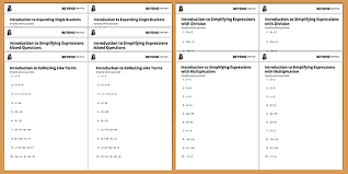 With these printable worksheets, students will practice simplifying and finding equivalent algebraic expressions. Introduction To Simplifying Algebraic Expressions Pack Ks3
