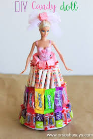 C studio 7 laura model. Candy Barbie Doll Dress Cool Gift Or Party Craft Diy Candy Candy Bouquet Diy Barbie Gifts