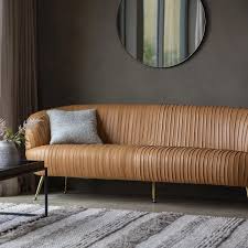 Shop for camel leather sofa online at target. Valencia Pleated Leather Sofa Tan Free Delivery Upholster Design Sofa Brown Leather Sofa