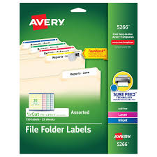 Box file label template | printable label templates. Trueblock File Folder Labels 2 3 X 3 7 16 750 Printable Labels Permanent Assorted Colors 5266 Avery Com