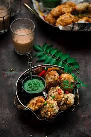 Sabudana Vada Recipe Sago Vada Binjal S Veg Kitchen Food Photo Food Food Menu Design