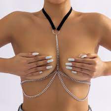 Bra Belly Body Chain Breast Chain Elastic Belt Crop Top - Etsy