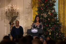 And in 2018, the white house christmas decorations were similarly widely discussed after melania's red christmas trees were compared to outfits from margaret atwood's dystopian tome the handmaid's tale, with the handmaid outfits also seen at several demonstrations against president donald trump. See What The Last Obama White House Holiday Decorations Look Like Npr