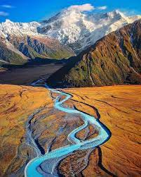 Si buscas un estilo de vida relajado, este es tu destino. Nueva Zelanda Con Sus Maravillosos Paisajes Y Sus Rios Trenzados New Zealand Travel New Zealand Landscape Beautiful Places To Visit