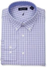 Nautica Mens Classic Fit Performance Plaid Button Down Collar Dress Shirt Blue 16 5 Neck 3233 Sleeve See This Great Prod Mens Shirt Dress Shirt Dress Shirts