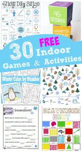30 Free Printable Winter Games Activities Rainy Day Activities For Kids Winter Printables Free Fun Activities For Kids