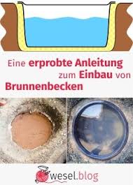 Eine Erprobte Anleitung Zum Einbau Von Brunnenbecken Wesel Blog Diy Handlettering Plotten Quellstein Brunnen Gartenbrunnen