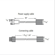 Hera Lighting Twinstick2 Led 1 3 16 Inch Connecting Cable Twinstick2 Cc1 Led Cabinet Lighting Led Modern Cabinets