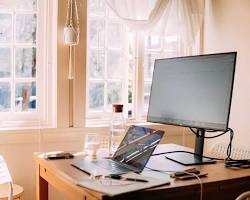 modern real estate agent using technology in home office, AI generated