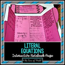 15 best images of systems of equations worksheets printing. Literal Equations Coloring Worksheets Teaching Resources Tpt